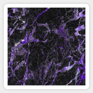 Dark violet marble Sticker